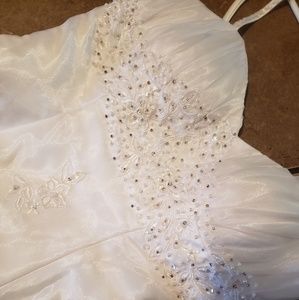 HandMade "White" Beach wedding Dress